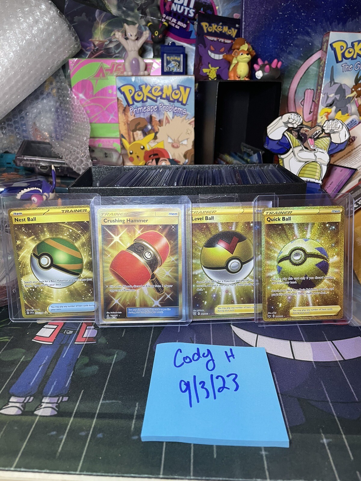 Crushing Hammer , Nest Ball , Level Ball , Quick Ball …GOLD SECRET RARE …