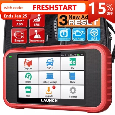 LAUNCH X431 CRP123E Car OBD2 Diagnostic Scanner ABS SRS Engine Check Code Reader