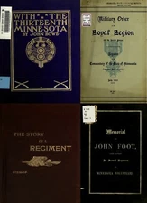 44 Old Rare Books on Minnesota in The Civil War History Genealogy Records on DVD