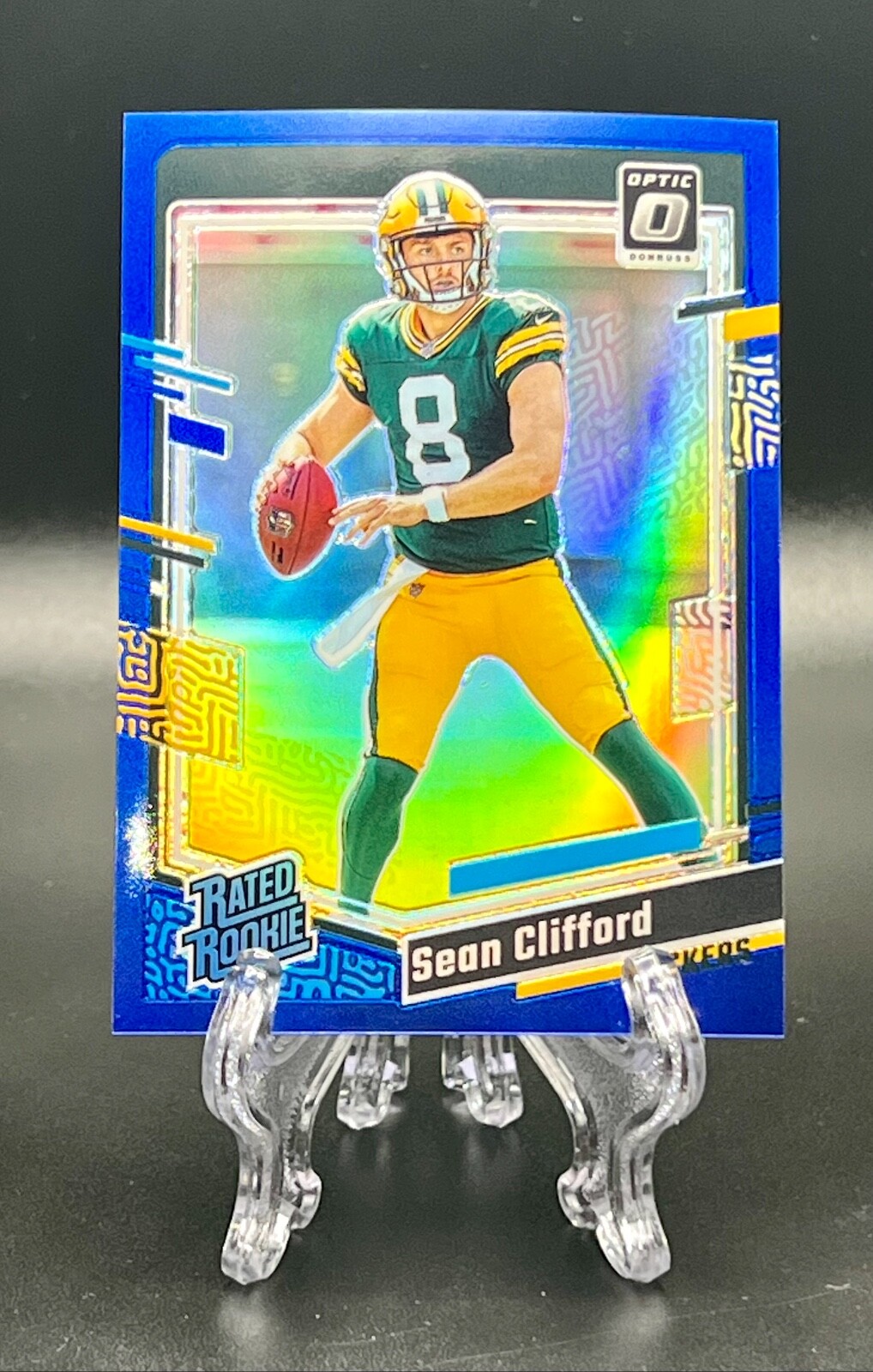 2023 Donruss Optic SEAN CLIFFORD Blue Prizm SP /199 ROOKIE RC Packers #242