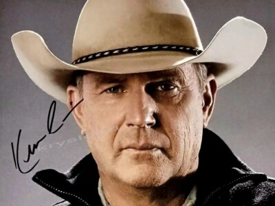 YELLOWSTONE TV SERIE - KEVIN COSTNER - JOHN DUTTON AUTOGRAMMFOTO SIGNED 