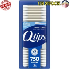 750 Count 100%Cotton Swabs Home Beauty First Aid Gentle All Purpose Cleaning New
