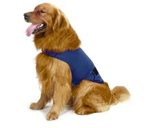 Dog Anxiety Jacket, Calming Coat for Thunder, Large, Dark Blue