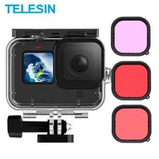 45M Waterproof Case For GoPro13 12 11 10Tempered Glass Lens Diving Housing Case