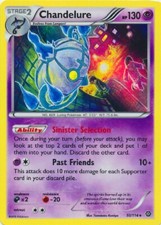 Pokemon TCG Chandelure 50/114 Steam Siege rare holo - new