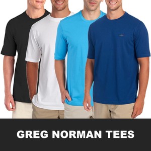 Greg-Norman-Men-039-s-Classic-Crewneck-S-S-Tee