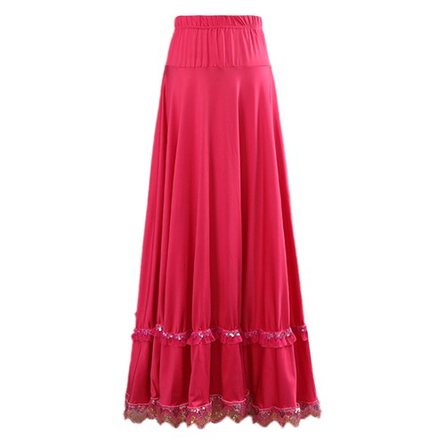 Damen langer Rock Swing Kleid Maskerade Tanzkleidung Urlaub elastisch Cha-Cha Rave - Bild 27 von 59