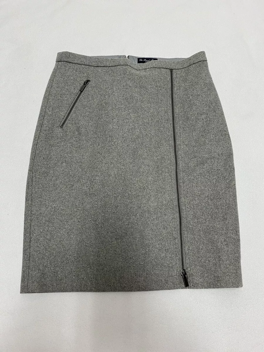 Gray j crew skirt top