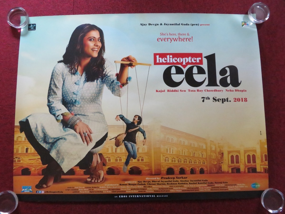 HELICOPTER EELA UK QUAD ROLLED POSTER KAJOL RIDDHI SEN 2018 UK