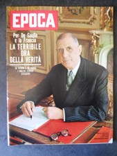 EPOCA 600 1962 DE GAULLE GRACE KELLY DON BERNARDINO PARROCO DI MEZZANO [TR12]