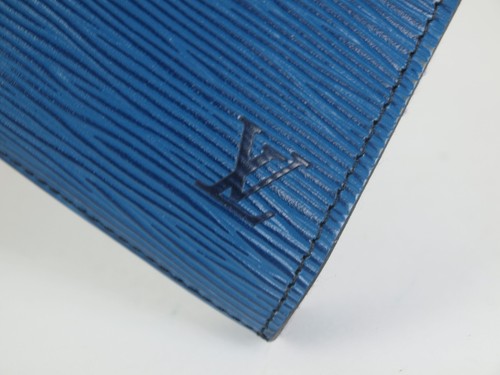 Auth LOUIS VUITTON Epi Art Deco Clutch 890VI Blue Leather Bag France LL23310M4 - Picture 10 of 21