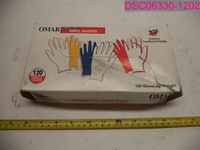 120 Count Box OMAR Powder Free Vinyl Gloves Small #5312/VPF