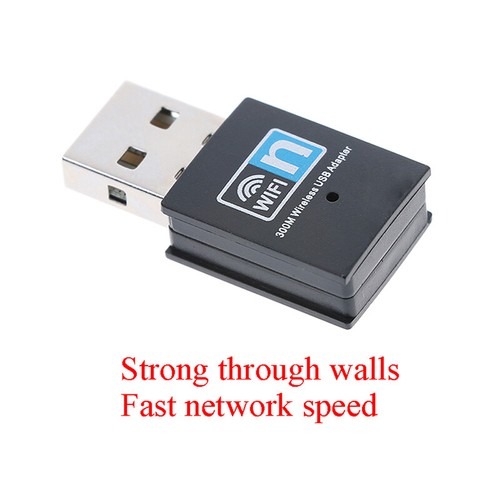 300Mbps Sans Fil USB Wi-fi Wlan Adaptateur 802.11 b/g/n Réseau LAN Dongle - Photo 3/12