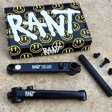 RANT BANGIN 8 BMX CRANKS 165 mm KINK MONGOOSE HARO SE CULT SUBROSA BLACK NEW