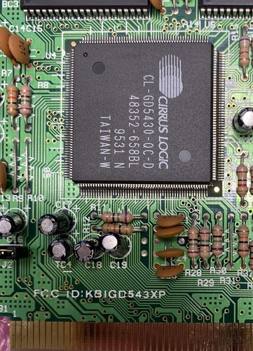 Cirrus Logic CL-GD5430-QC-D VGA PCI Graphics Video Card - Picture 2 of 4