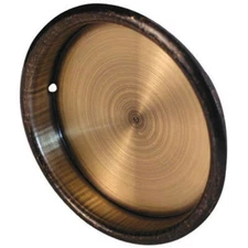 Slide-Co 163137 Closet Door Pull Handle, 2-1/8-Inch Round, Antique Brass Plated,