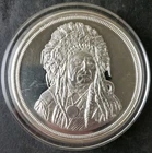 5oz Silver Running Antelope Round in a Capsule