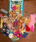 lot #2 (10) mixed Mattel Barbie dolls and assortment of outfits & accessories