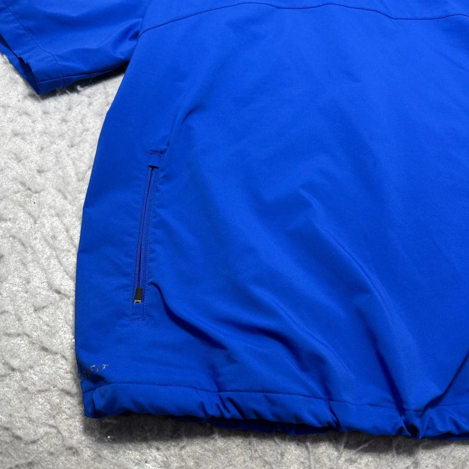 Jaqueta Nike Dri Fit Coaches azul 1/4 zíper manga curta masculina tamanho extra grande GG - Imagem 2 de 4