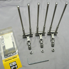 3x SOLAR P1 ADJUSTABLE SNAG BARS/EARS & 2BA BOBBIN THREAD ADAPTERS-VGC-STAINLESS