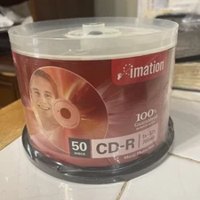New Sealed Imation CD-R 50 Discs 1x-52x 700mb Music Photos Data