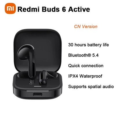 Xiaomi Redmi Buds 6 Active Earbuds TWS Earphone 30h Long Battery Life 5 
