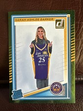 2025 Donruss WNBA #100 Sarah Ashlee Barker Green Shimmer Holo Rated Rookie Card