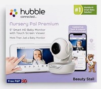 Hubble Nursery Pal Premium 5 Smart Video Baby Monitor -Long Range, Night Vision