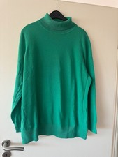 Damen  Langarm Pullover "heine" Gr. 50 NEU  Rollkragen gras grün  - Baumwolle