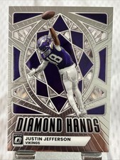 Justin Jefferson 2025 Panini Donruss Optic Diamond Hands #8 Vikings