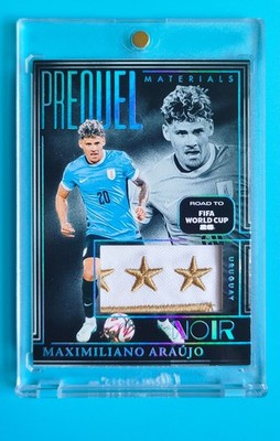 2024-25 Panini Noir Uruguay Ronald Araujo Preouel Logo Patch 1/1