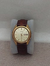 Seiko 5 Mens Automatic Day/Date Analog Gold D...