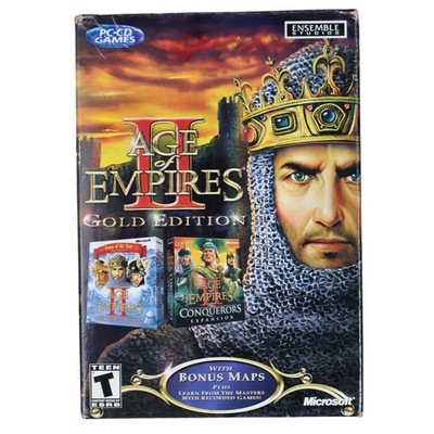 Age Of Empires II Gold Edition PC CD-ROM Video Game Microsoft T-Teen Strategy
