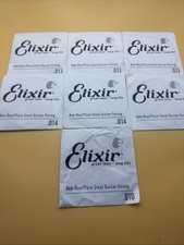 Elixir Acoustic Guitar Strings Polyweb Anti Rust Plain Steel 010x2 013x3 014x 2
