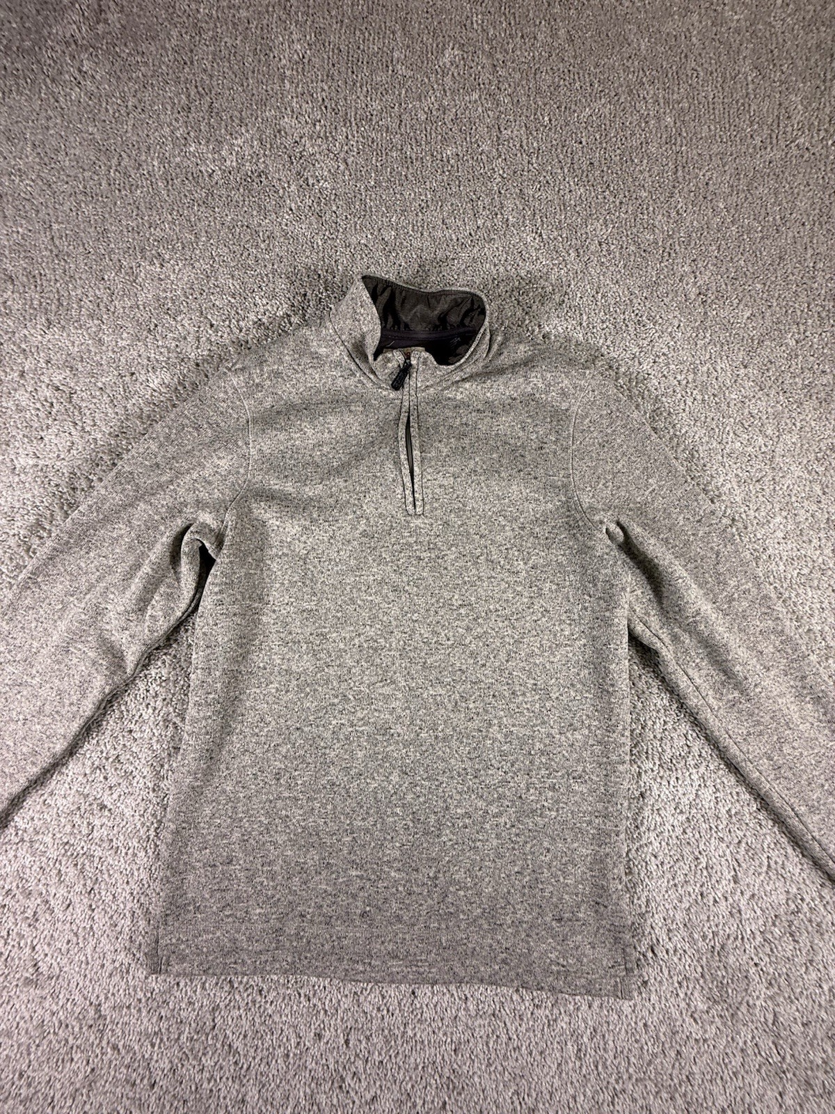 Wrangler Sweatshirt Pullover Size Small Gray 1/4 ZIP
