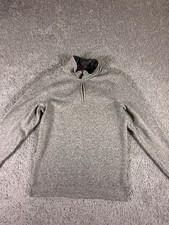 Wrangler Sweatshirt Pullover Size Small Gray 1/4 ZIP