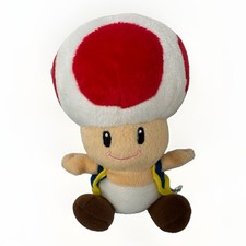 Vintage 2003 Mario Party 5 Toad Plush 7" San-ei Hudson Soft Nintendo Japan Rare