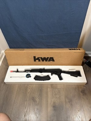 KWA Full Metal ERG AKR-74M AEG3 Electric Recoil Airsoft Gun OG Box Hi Cap Mag