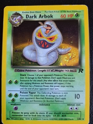 Pokemon - Dunkles Arbok  - TR 2 - Team Rocket - Dark Arbok - Englisch - Holo -PL