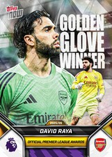 David Raya - 25-26 PL Topps NOW Card 207 Golden Glove Winner - PRESALE