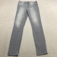 Athleta Jeans Womens sz 10 Gray Denim Medium Wash Sculptek Mid Rise Skinny Leg