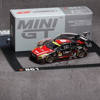 1:64 Nissan GT-R Nismo GT3 #11 GAINER TANAX Alloy Diecast Model Car
