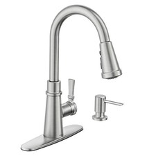 Moen Tullis 87235SRS Pull-Down Kitchen Faucet,Spot Resist Stainless NEW 