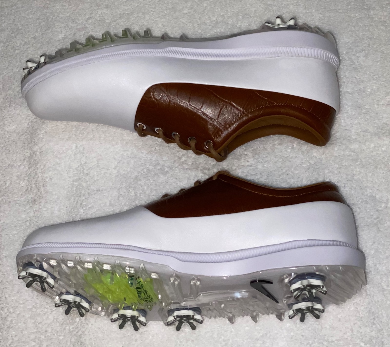 NIKE Air Zoom Victory Tour White Light British Tan Golf Shoes Cleats Mens Sz 7 thumbnail 3