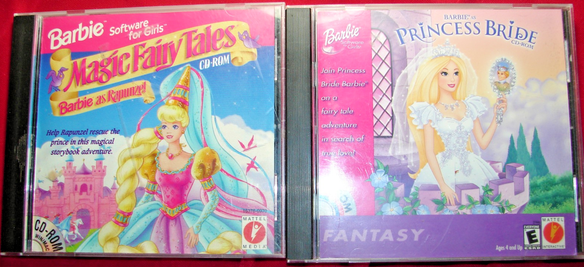 ALL アルバム　コレクション10枚 BARBIE Lot x2 PC Game Princess Bride + Magic Fairy Tales CD-ROM