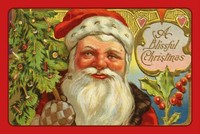 Holzschild 20X30 Cm Santa Claus Tannenbaum Deko Geschenk Holz Schild