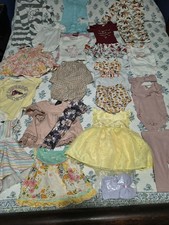 Huge 27 Piece Lot 3-6 6 Months Summer Baby Girls Clothes Dresses Outfits Tops