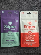 The Super Patch Company: Liberty Patch Pack Of 30 & Freedom Patch Pack Of 30