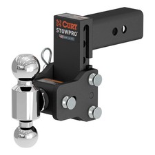 StowPro Adjustable Ball Mount 5" Drop 2-1/2" Shank Dual Ball 10K-18K USA-Made