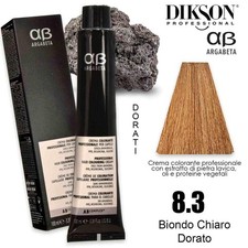 Hair Color 8.3 Dikson Argabeta Light Golden Blonde 100ml